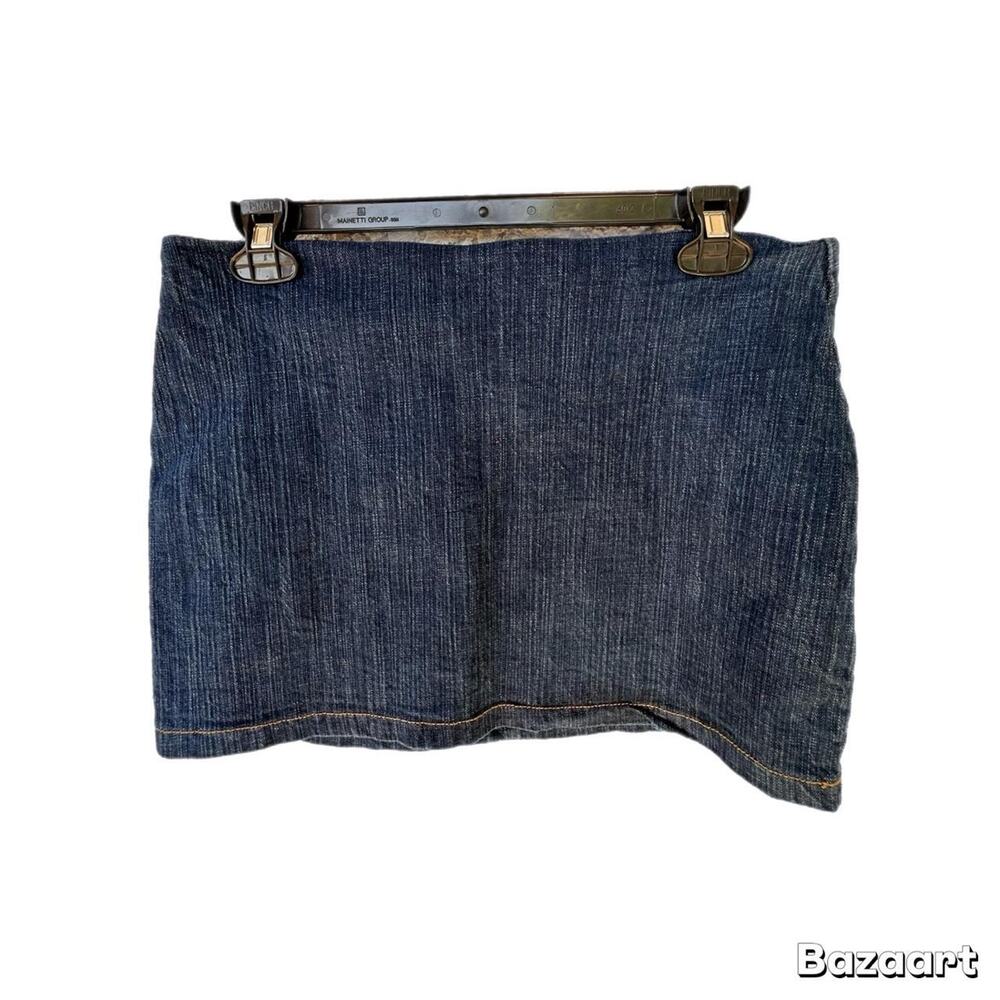 Y2k denim mini skirt
